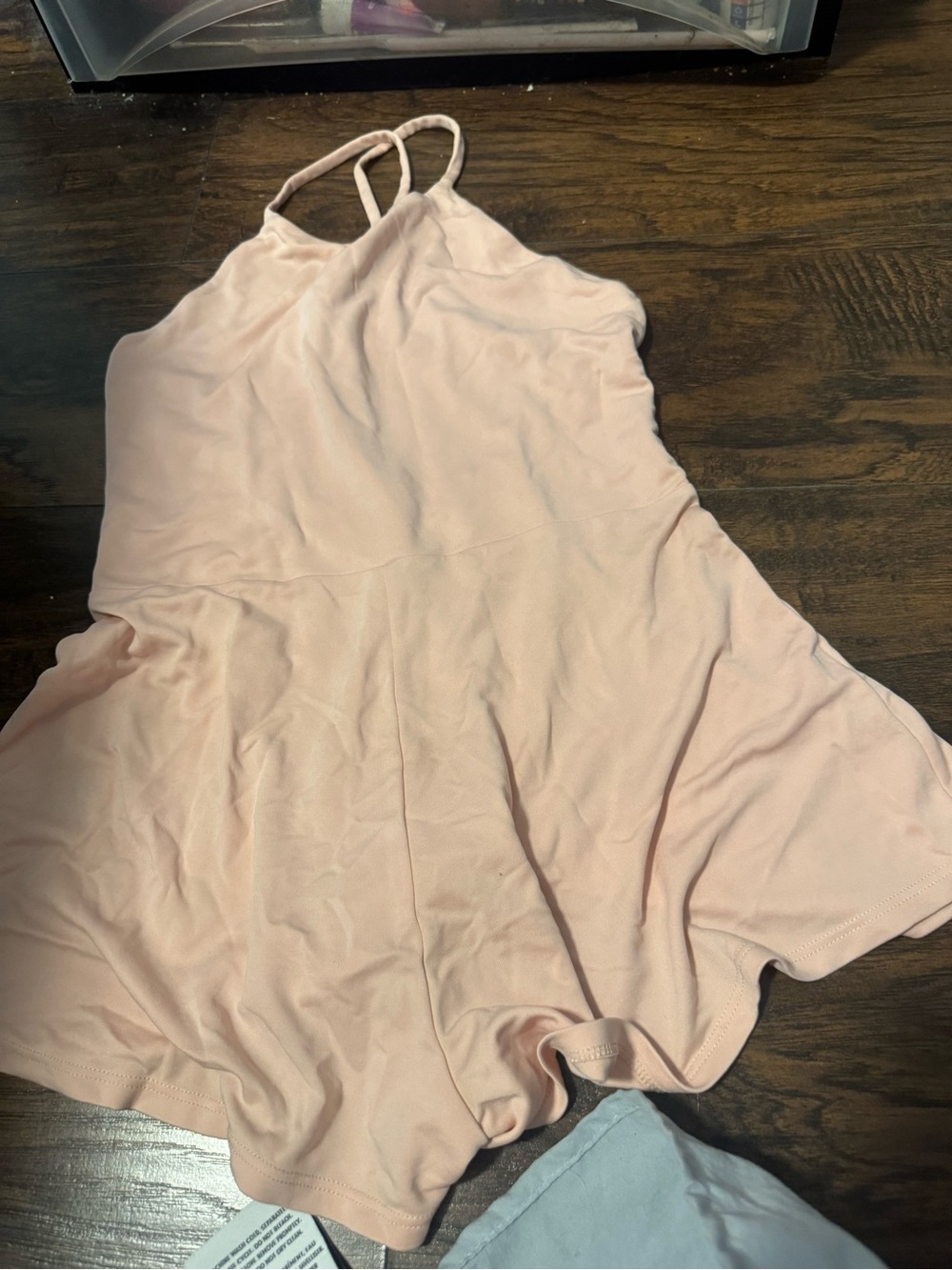 Fabletics Light Pink Halter Romper Pajama